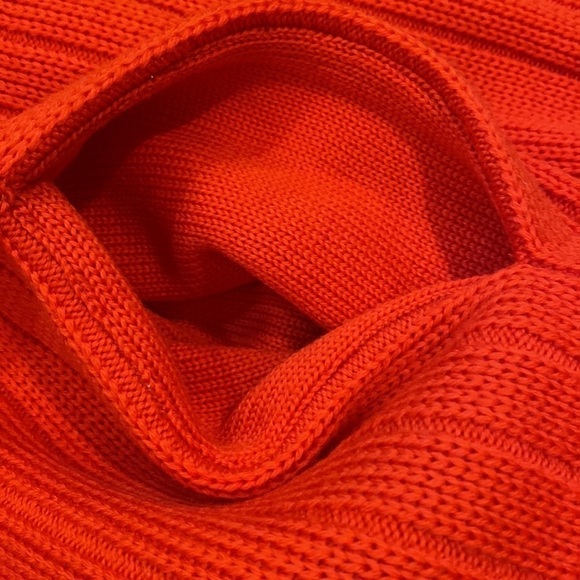 ESCADA 100% wool poncho cardigan in orange size 40 - Picture 7 of 10